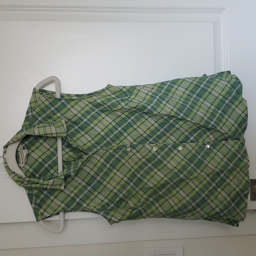 Royal Robbins Linen Plaid Tank Top